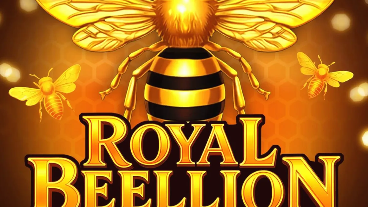 Tampilan visual slot Royal Beellion Hold & Win dengan tema lebah dan madu
